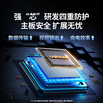 绿联 Type-C扩展坞 USB连接器USB-C转HDMI/网口/USB转换器转接头hub分线器读卡器 60515
