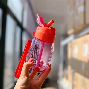 特百惠tupperware水杯350ml嘟嘟企鹅杯吸管杯官方儿童防漏杯子学生350