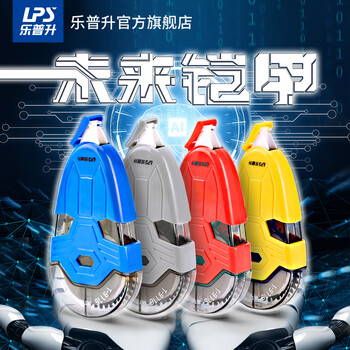 乐普升修正带小学生专用耐摔未来铠甲初中学生用太空人卡通涂改带男创意黑科技高颜值改正带9776灰