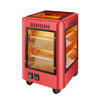 侨源 五面取暖器家用暗光石英管烤火炉电暖气轻音可移动小太阳暖炉