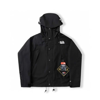 衣三合一外套1990美版男女款可加内胆款goretex 黑色冲锋衣 m