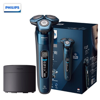 飞利浦(PHILIPS)电动剃须刀全新7系蓝蜂巢肌能感应智能刮胡刀S7731【痘痘肌专属】