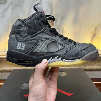 纯原【纯y 】 aj5黑蝉翼高帮篮球鞋男 高端/黑蝉翼 41 正常尺码