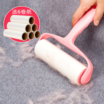 妙然粘毛器粘毛滚筒16cm1器6卷300撕粘毛滚可撕式衣服猫狗毛清理神器 妙然粘毛器粘毛滚筒16cm1器6卷300撕粘毛滚可撕式衣服猫狗毛清理神器