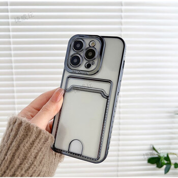 睿思派 苹果手机壳带插卡包防摔透明手机保护套配钢化膜约创意可放