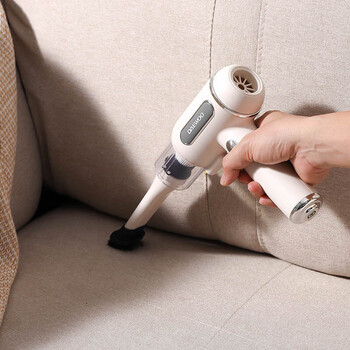 大宇（DAEWOO） 除螨仪 便携消毒器 大吸力吸尘器 多功能除尘杀菌除螨三合一 DYCM-018 科洛白【无线便携款】