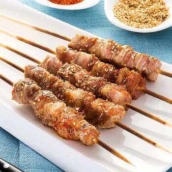 烧烤牛肉串鲜肉串烧烤食材羊正常发货 羊肉串60串