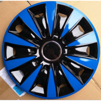 奥拓北斗星天语利亚纳复古轮盖钢圈轮毂盖车轮盖轮罩 封闭式蓝黑12寸