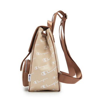 Champion冠军双肩包女2024冬季新款潮牌老钱风满印老花背包复古