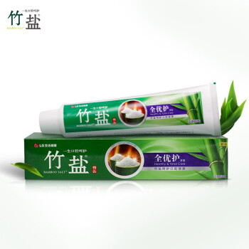 竹盐牙膏  精品全优护原味牙膏120g 全优呵护 减轻牙渍 多效护理 护龈洁齿