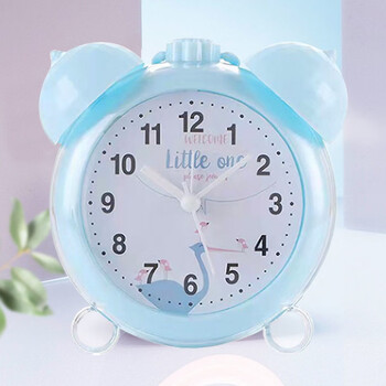 闹钟学生塑料闹钟 网红超大声可爱少女心儿童卡通闹钟 带夜灯闹钟