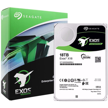 希捷（SEAGATE）企业级硬盘 18TB 256MB 7200RPM CMR垂直 SAS 希捷银河Exos X18系列氦气 服务器硬盘ST18000NM004J