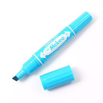 斑马牌（ZEBRA）大麦奇双头记号笔 油性标记笔 物流大头笔 签名马克笔 MO-150 浅蓝 单支装