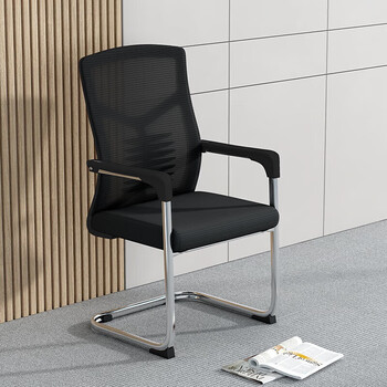 森菲亚弓形办公椅会议椅办公室职员椅舒适靠背网椅电脑椅