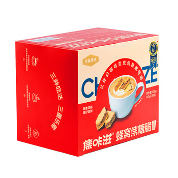 焦咔滋蜂窝焦糖100g（10g*10袋）卡美罗咖啡伴侣0脂肪焦糖块蜂窝糖块