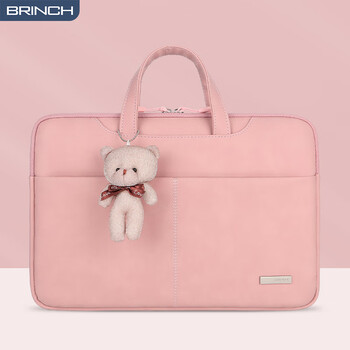 BRINCH女士手提笔记本电脑包14/15英寸适用小米华为大容量轻薄电脑包