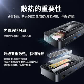 奥睿科(ORICO)M.2硬盘盒扩展坞10Gpbs NVMe/NGFF双协议 4K60Hz千兆网口HDMI转换器笔记本电脑拓展坞 DPM2P9 奥睿科(ORICO)M.2硬盘盒扩展坞10Gpbs NVMe/NGFF双协议 4K60Hz千兆网口HDMI转换器笔记本电脑拓展坞 DPM2P9