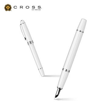 高仕（CROSS）(CROSS）收藏礼物钢笔 佰利轻盈系列  学生礼品生日礼物商务办公签字笔 玉白