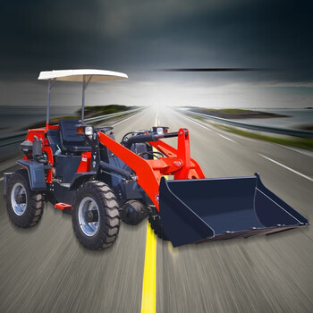 海澳德小型电动装载机工地四驱柴油小铲车农用养殖场清粪车抓草推土机