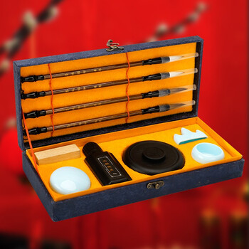 绍泽文化 文房四宝毛笔套装10件套 毛笔/砚台/墨汁/印章/笔搁/印泥/水碗 墨城烟柳热门商品 绍泽文化 文房四宝毛笔套装10件套 毛笔/砚台/墨汁/印章/笔搁/印泥/水碗 墨城烟柳热门商品