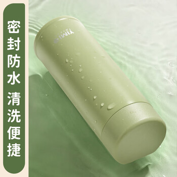 西多米迷你保温杯女士高颜值便携口袋款316不锈钢小咖啡杯白色120ML