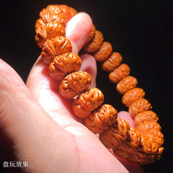 文玩堂：十八玉の桃核手持ち数珠 盘桃核手串型号规格- 京东