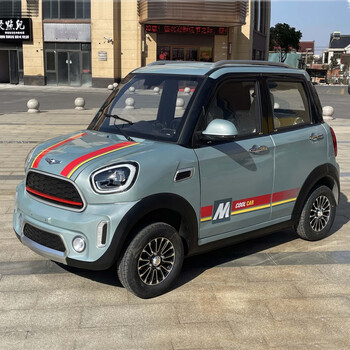 runtema锂电池新能源四轮电动车家用全封闭成人女士代步油电70ah铅酸