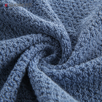 金号新疆棉大毛巾A类柔软亲肤吸水擦脸巾加厚面巾 74*33cm 蓝色