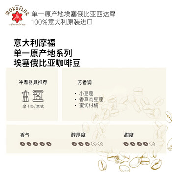 摩福意大利原装进口咖啡单一原产地系列手冲咖啡 埃塞俄比亚125g/罐