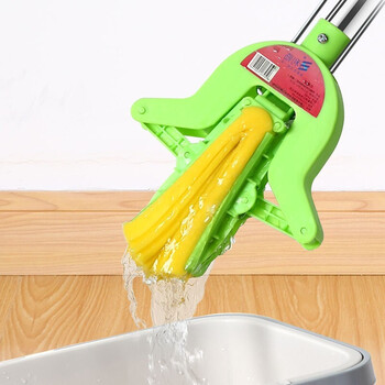 利临 海绵拖把替换头2只装通用对折式吸水胶棉拖把替换头