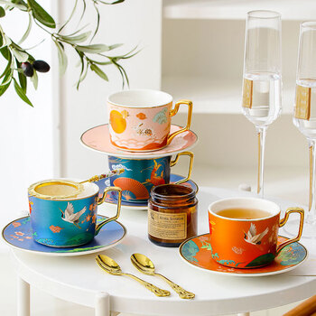 vidsel高颜值咖啡杯礼盒装新婚礼物轻奢情侣杯子礼盒闺蜜结婚乔迁伴手礼