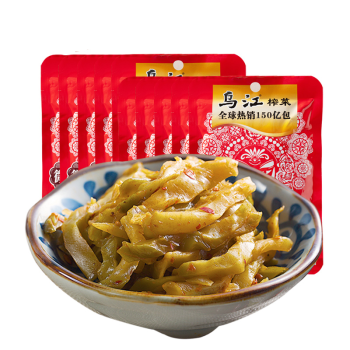 榨菜烏江 正宗涪陵80g*10袋下飯菜鹹菜脆口學生小包裝一箱陪陵 【共15