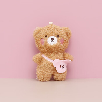 毛绒玩具小熊公仔可爱玩偶书包挂件结婚礼物婚庆 棕·色小熊 12厘·米