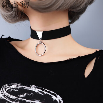 刻骨(carve bones)朋克项链ins锁骨女原宿脖子饰品暗黑颈带宽项圈哥特