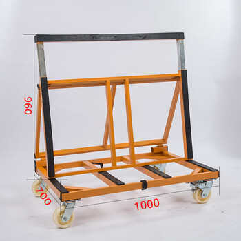 可折叠伸缩门窗大玻璃手推车板材搬运神器重型转运材料推车 a款5寸