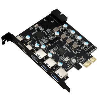 魔羯（MOGE）PCI-e转USB3.0转接卡Type-C扩展卡USB3.0 苹果电脑MAC OS系统19PIN扩展卡 MC2040