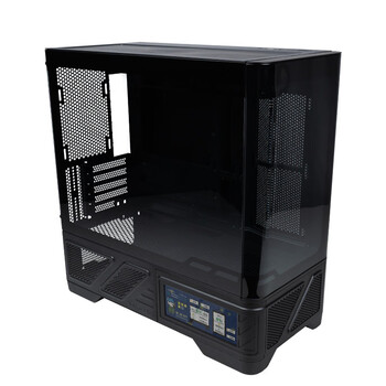 瓦尔基里（VALKYRIE）VK03-M LITE BLACK 黑色 M-ATX 游戏电脑台式机箱 支持360水冷 曲面玻璃270°海景房