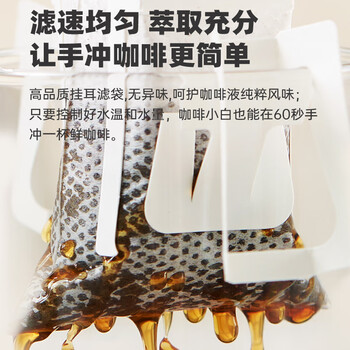 隅田川浓醇手冲挂滤挂耳式黑咖啡粉节日送礼 浓醇10g*24片散装