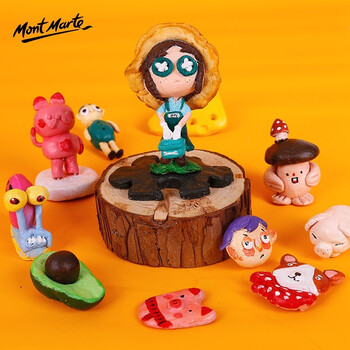 【全网低价】蒙玛特(Mont Marte)陶泥石塑粘土1kg 儿童diy手工陶艺软土丙烯颜料调和液画笔工具套装MMSP0005+MMSP0003-1 速写 马克笔绘画 【全网低价】蒙玛特(Mont Marte)陶泥石塑粘土1kg 儿童diy手工陶艺软土丙烯颜料调和液画笔工具套装MMSP0005+MMSP0003-1 速写 马克笔绘画