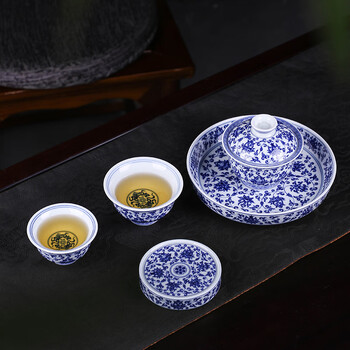 陶泥 青花陶磁蓋碗 愛蓮茶杯 壺承 茶碗 煎茶器 未使用品 陶泥 青花陶磁蓋碗 愛蓮茶杯 壺承 茶碗 煎茶器 未使用品 - メルカリ