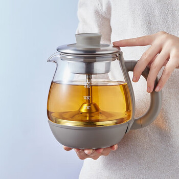 小熊煮茶器 养生壶电热水壶蒸茶器喷淋式不锈钢烧水壶0.8升ZCQ-A08H2