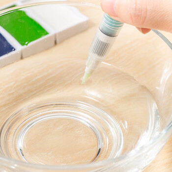 吴竹（KURETAKE）进口固体水彩颜彩2020若叶6色+笔套装MC23/2S