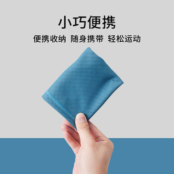 耐力克斯（NAILEKESI N）健身运动汗巾男吸汗擦汗手腕巾透气速干跑步冰丝羽毛球凉冷感护腕