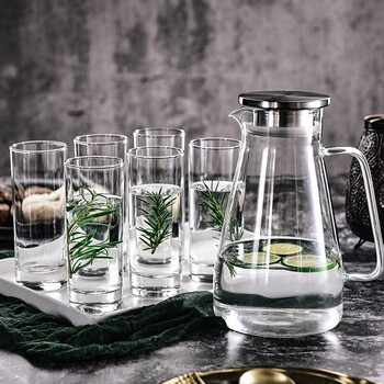 Ocean耐热壶玻璃杯水具7件套凉水壶直身玻璃杯冷水壶套装 Ocean耐热壶玻璃杯水具7件套凉水壶直身玻璃杯冷水壶套装