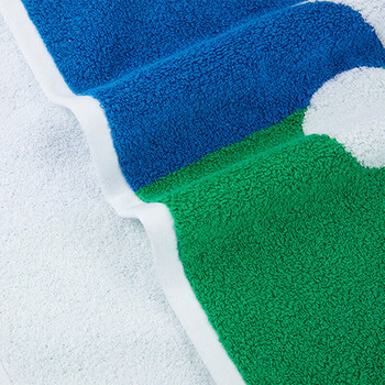 尤尼克斯YONEX运动毛巾柔软吸汗浴巾棉质AC1213CR蓝绿40*100CM