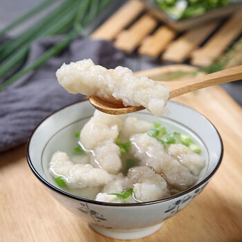 深海鲨鱼滑手工鱼滑鱼汤火锅店专用新鲜八闽福建福州小吃纯鲨鱼滑400g