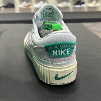 耐克nike女鞋夏季新款court时尚厚底潮流运动休闲板鞋fj5483100白绿36