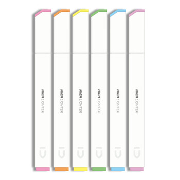 晨光(M&G)文具6色方杆软头荧光笔 考试复习重点标记笔 彩色记号笔 荧光晴朗色手账笔 AHMU1603考试必备 晨光(M&G)文具6色方杆软头荧光笔 考试复习重点标记笔 彩色记号笔 荧光晴朗色手账笔 AHMU1603考试必备