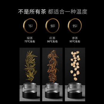 Vanow保温杯智能茶水分离泡茶杯陶瓷内胆便携车载男女水杯子教师节礼物