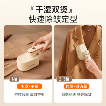 奥克斯（AUX）手持挂烫机38g/min大蒸汽70ml水箱家用熨烫机小型电烫斗旅游出差便携式烫熨衣服神器礼品团购YD839